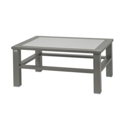 Mesa de centro gris minimalista - Modelo Olimpia central,ofrece diseño contemporáneo y funcional, perfecta para salones modernos o áreas de recepción