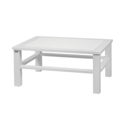 Mesa de centro blanca minimalista - Modelo Olimpia central,ofrece diseño contemporáneo y funcional, perfecta para salones modernos o áreas de recepción