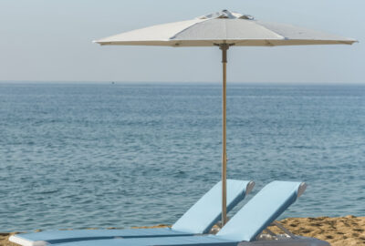 Pamela beach umbrella Balliu fabric