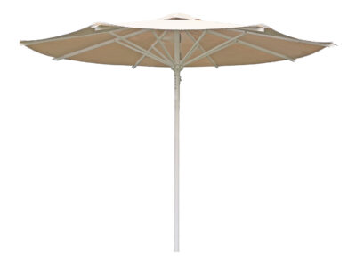 Parasol Garbí de Balliu — sombrilla profesional de aluminio con mástil central para terrazas, jardines y hostelería