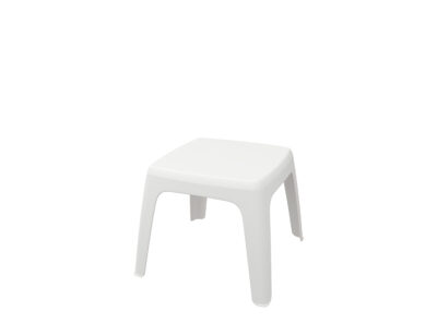 Mesa auxiliar exterior Eva Pro Mini blanca de Balliu en polipropileno
